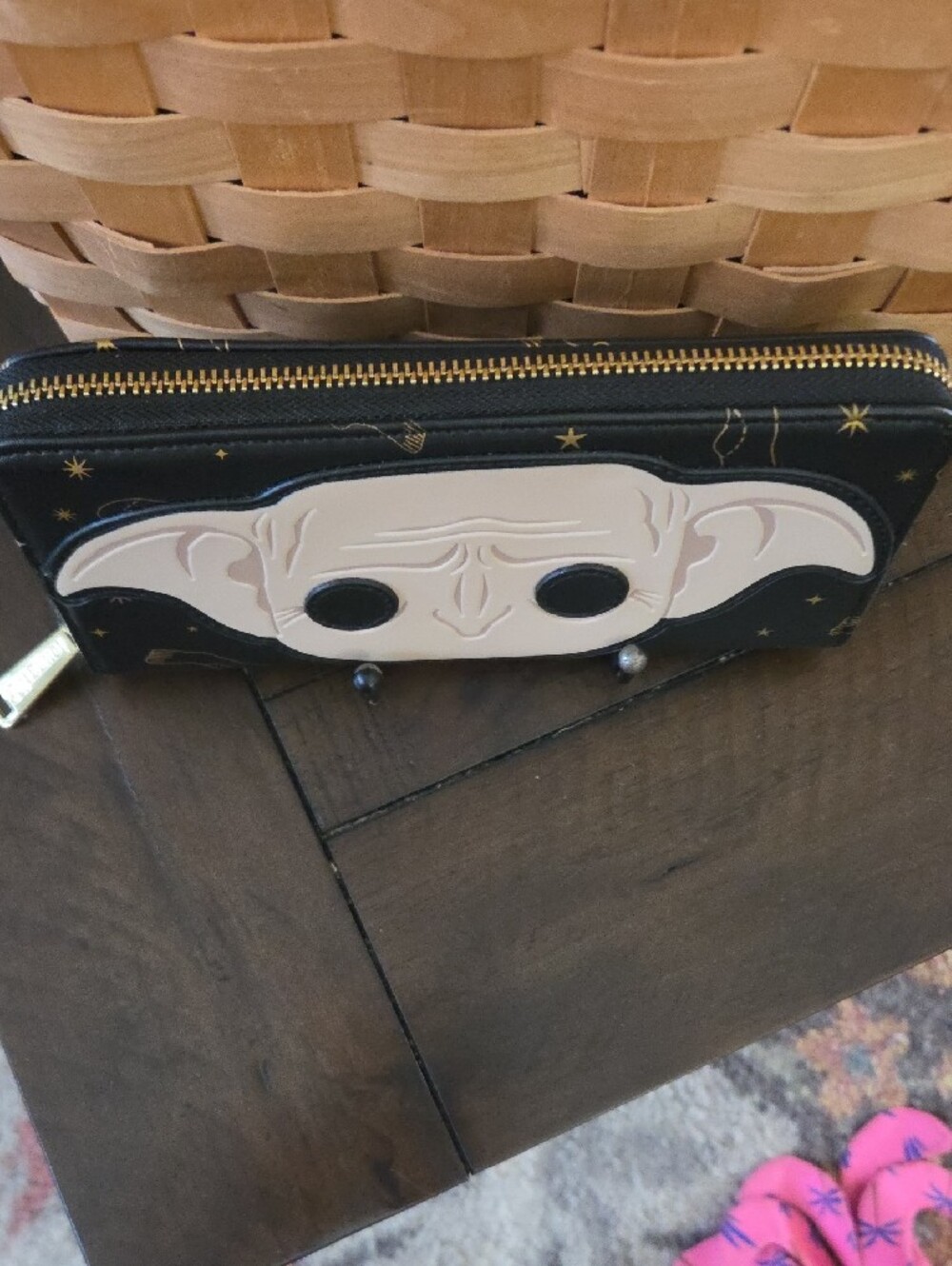 Loungefly Harry Potter - With Dobby Face Detail Zip Around Wallet - Picture 9 of 10
